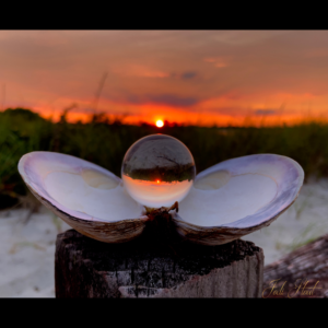 Jodi Stout Photographer - Clamshell Lens Ball Sunset