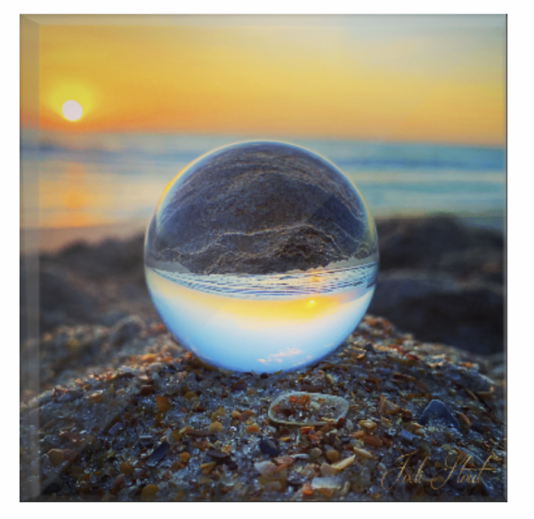 Lens Ball Sunrise by Jodi Stout Photographer